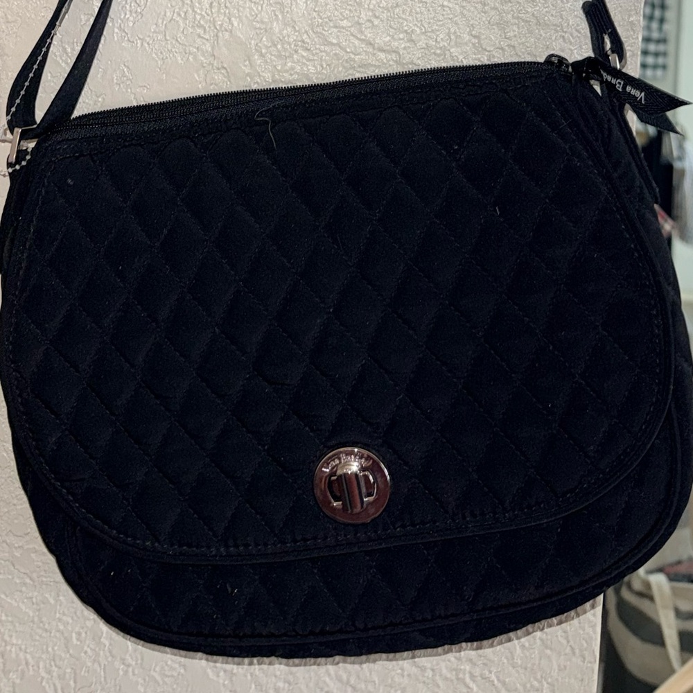 Vera Bradley Black Quilted Crossbody Bag